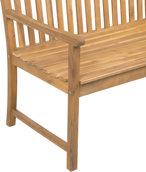 Gartenbank mit Auflage VIVARA 160 cm Zertifiziertes Akazienholz Dunkelrot Bild 6