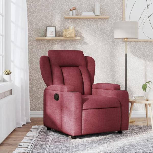 vidaXL Relaxsessel Weinrot Stoff 372406