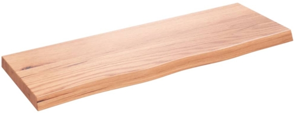 vidaXL Wandregal Hellbraun 80x30x(2-4) cm Massivholz Eiche Behandelt 363663