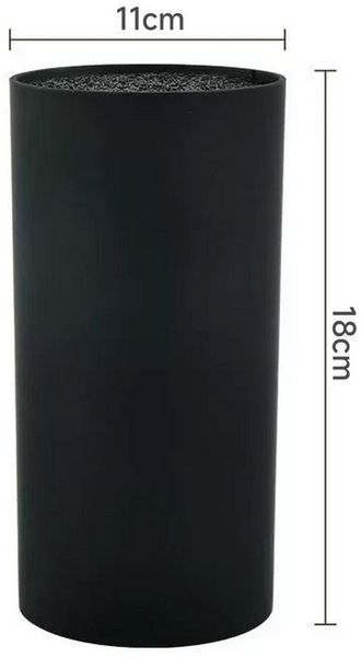 OSTWOLKE Messerblock Universal unbestückt Messerständer mit abnehmbarem Borsteneinsatz, 18*11 cm