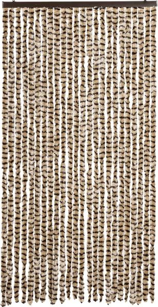 vidaXL Fliegenvorhang Beige und Braun 100x230 cm Chenille 377390 Bild 3