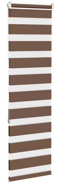 vidaXL Doppelrollo Braun 40x150 cm Stoffbreite 35,9 cm Polyester 4014327 Bild 4
