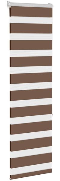 vidaXL Doppelrollo Braun 40x150 cm Stoffbreite 35,9 cm Polyester 4014327 Bild 3