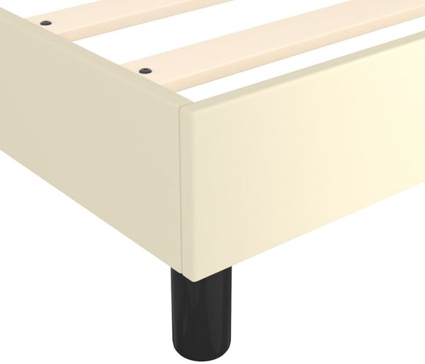 vidaXL Bettgestell Creme 140x190 cm Kunstleder 3120696 Bild 7