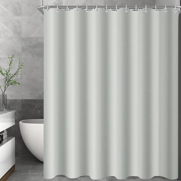 Duschvorhang 120x200cm Grau, Antischimmel Textil, Wasserabweisend, Waschbar