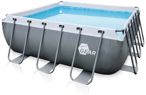 yourGEAR Rechteckpool Familien Pool 3x3x1m Gartenpool Schwimmbecken Schwimmbad Planschbecken