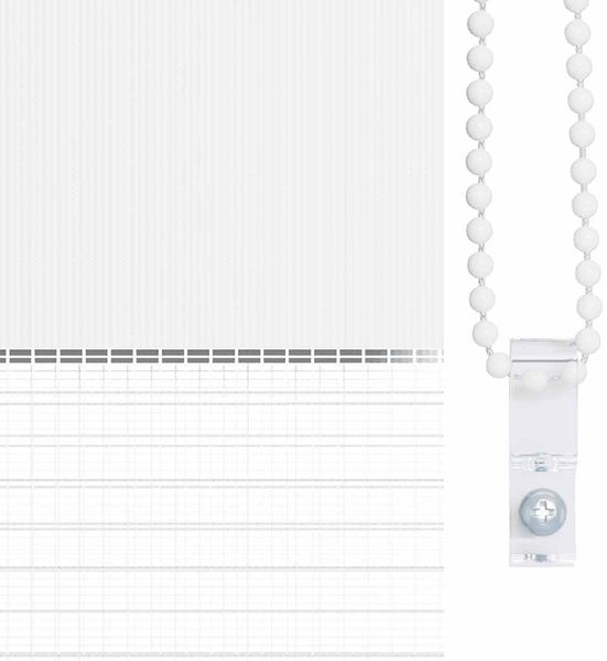 vidaXL Doppelrollo Weiß 60x200 cm Stoffbreite 55,9 cm Polyester 4014773 Bild 9
