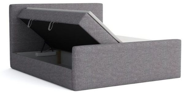 Boxspringbett Schlafzimmerbett EIVOR 160x200 cm Altrosa inkl. Bettkasten Bild 2