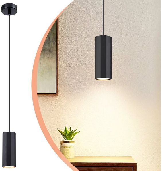 Nettlife Pendelleuchte Hängelampe GU10 Wohnzimmer Pendelleuchte Modern, höhenverstellbar, LED wechselbar, Wohnzimmer Küche Schlafzimmer