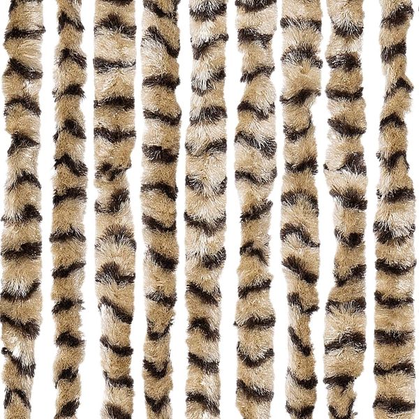 vidaXL Fliegenvorhang Beige und Braun 56x200 cm Chenille 377387 Bild 5