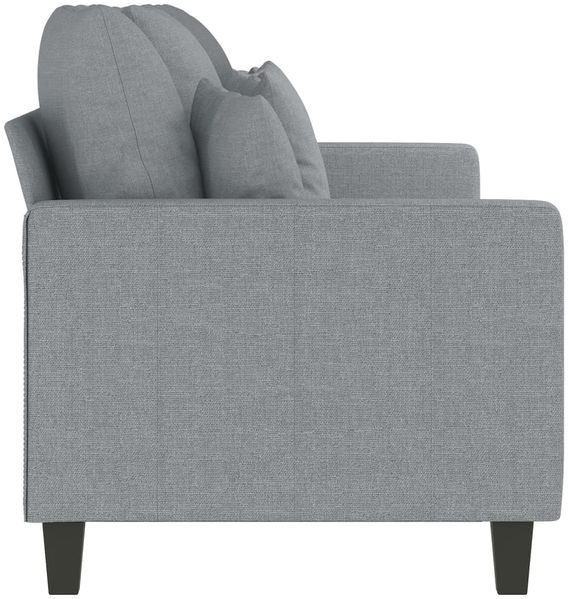 vidaXL 3-Sitzer-Sofa Hellgrau 180 cm Stoff 359275 Bild 4