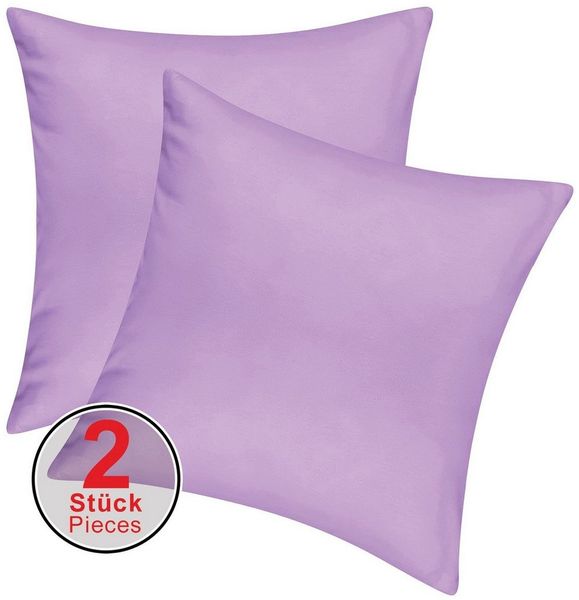 Pataya Kissenbezug 100% Baumwolle, weiche Kopfkissenbezug, Kissenhülle, Kissenbezüge, (2 Stück), Weich und Atmungsaktiv, Jersey, 140 g/m²