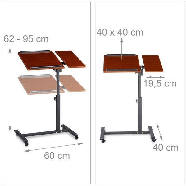 Relaxdays Laptoptisch mit verstellbarem Mauspad Bild 5