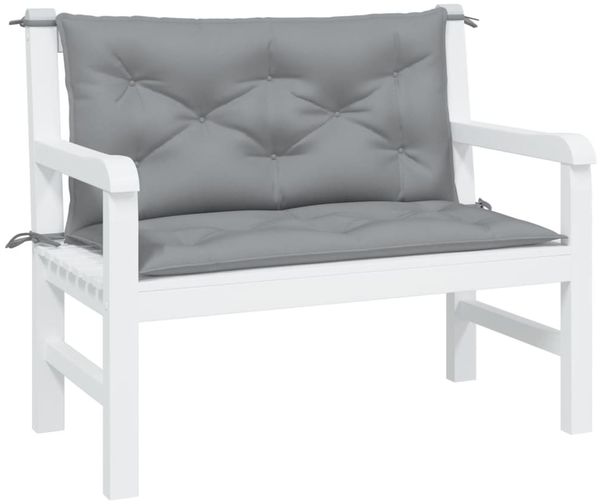 vidaXL Gartenbank-Auflagen 2 Stk. Grau 100x50x7 cm Oxford-Gewebe 361660 Bild 3