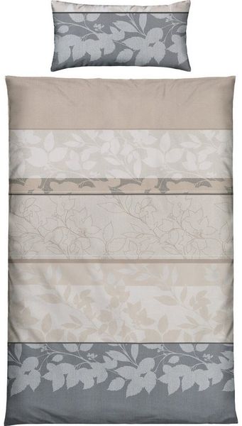 REDBEST Bettwäsche Bettwäsche, Polyester, Microfaser-Satin Streifen