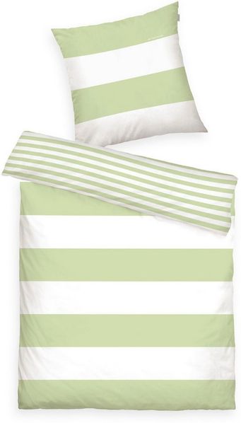 TOM TAILOR HOME Wendebettwäsche SIENA in Gr. 135x200cm, 155x220cm oder 200x220cm, Renforcé, 2 teilig, gestreifte Bettwäsche aus Baumwolle, Bettwäsche mit Wendeoptik