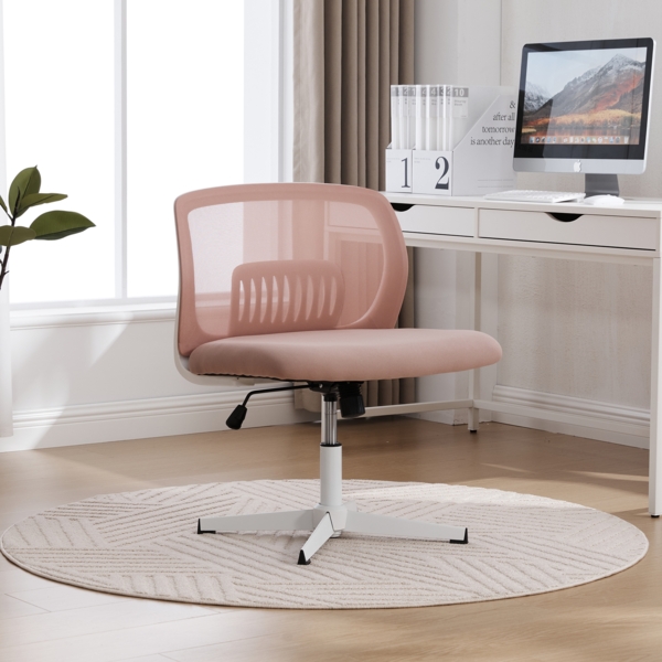 LVHOM Drehstuhl ohne Armlehnen, Höhenverstellbarer Bürostuhl ergonomisch Wippfunktion, Schreibtischstuhl Computerstuhl Chefsessel