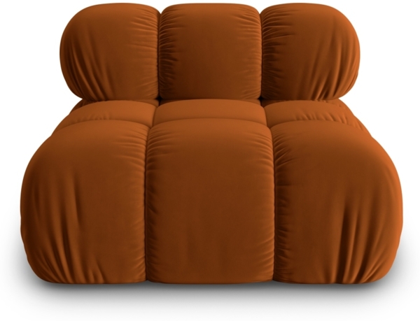 Micadoni Armloses Modul Bellis Samt Bluvel Terrakotta