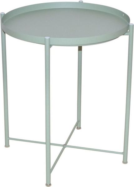 Metalltisch "Celli" rund mit abnehmbarer Tischplatte, grün