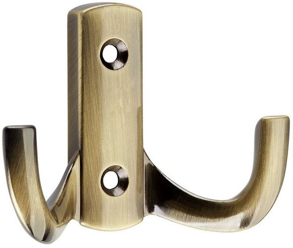 SO-TECH® Garderobenhaken JULIE STRONG - extra stabile Ausführung - Lochabstand 32 mm (1 St), Variante kurz, Höhe 57,5 mm, Brüniert