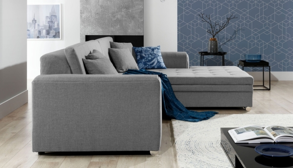 ELTAP 'Sorento', Ecksofa, Eckcouch, Braun / Braun, 78 x 194 x 296 cm, Rechts Bild 4