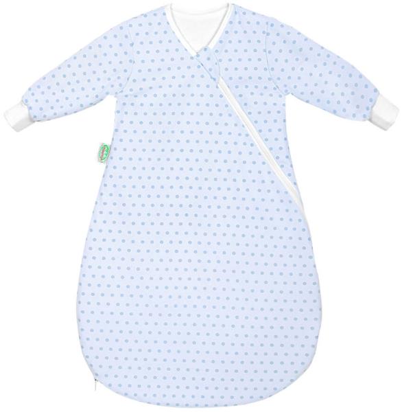 Odenwälder 1430 Jersey-Unterzieh-BabyNest springing dots 60 cm sky blue