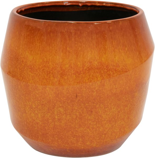 Ter Steege Blumentopf-Pflanzgefäß, Keramik, Orange, Durchmesser 43 cm, Höhe 39 cm