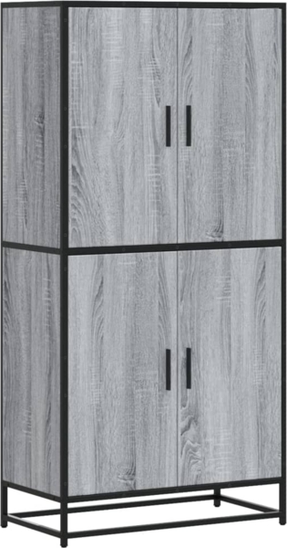 vidaXL Highboard Grau Sonoma 68x35x139 cm Holzwerkstoff 3300833