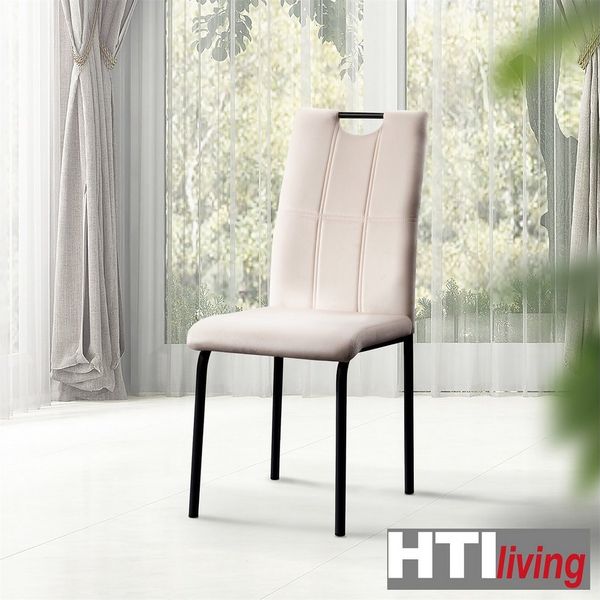 HTI-Living Esszimmerstuhl Stuhl Denton Velvet Creme (Stück, 1 St), Esszimmerstuhl Samt