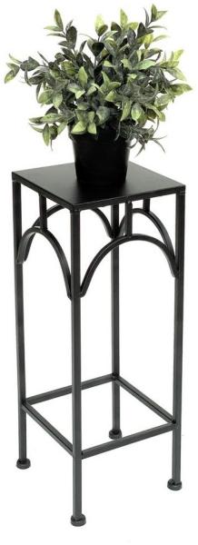 DanDiBo Blumenhocker Metall Schwarz Eckig 50 cm Blumenständer 96132 S Beistelltisch Blumensäule Modern Pflanzenständer Pflanzenhocker