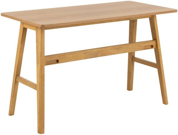 ACTONA GROUP Schreibtisch Barnett, Schreibtisch, Schublade matt Eiche Lack Furnier,120x60x75cm