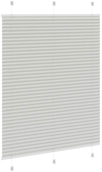 vidaXL Plissee Hellgrau 110x100 cm Stoffbreite 109,4 cm Polyester 4015332 Bild 4