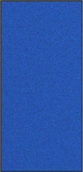 vidaXL Fußmatte Blau und Schwarz 120 x 250 cm Polyamid und PVC 4100737