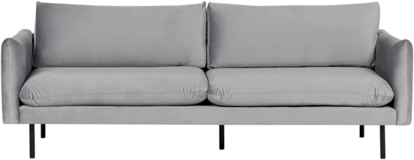 Sofa 3-Sitzer VINTERBRO Samtstoff Grau