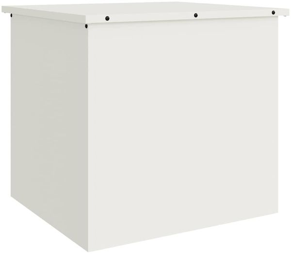 vidaXL Gartenlagerkissenbox Stahl 55 x 50,5 x 50 cm 220 Weiß 874575 Bild 2