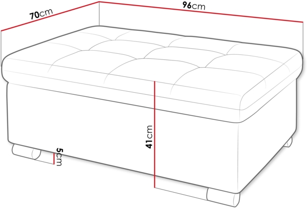 Polsterhocker Niko Groß (Farbe: Soft 017 + Soul 20) Bild 3