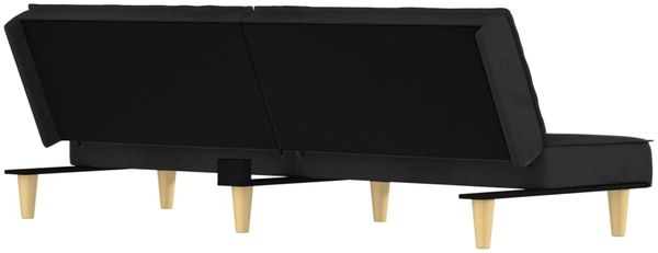 vidaXL Schlafsofa Schwarz Stoff 351902 Bild 6