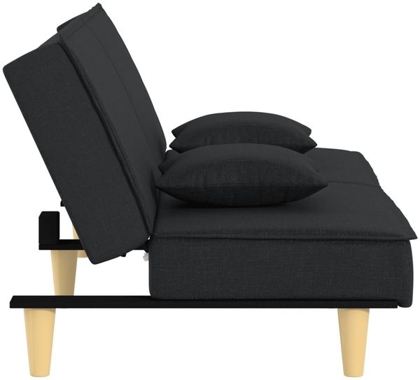 vidaXL Schlafsofa Schwarz Stoff 351902 Bild 5