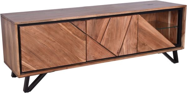 TV-Schrank EBBA - Akazie Akazienbraun 51x40x150cm | Fernsehtisch TV Lowboard für Fernseher