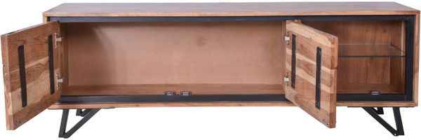 TV-Schrank EBBA - Akazie Akazienbraun 51x40x150cm | Fernsehtisch TV Lowboard für Fernseher Bild 4