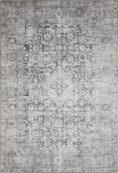 LUXOR living Teppich Lago, rechteckig, Höhe: 6 mm, faltbarer Teppich, modernes Design, waschbar, In- und Outdoor geeignet, Grau-anthrazit, 240x340 cm