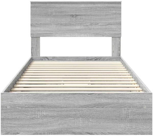 vidaXL Aufbewahrungsbett Graues Sonoma 100 x 200 cm Holzwerkstoff 3410831 Bild 8