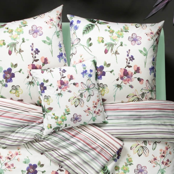 Estella Bettwäsche Lily 4747 985 Bunt Mako Satin 135 x 200 + 80 x 80 cm Bild 6