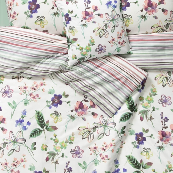 Estella Bettwäsche Lily 4747 985 Bunt Mako Satin 135 x 200 + 80 x 80 cm Bild 7