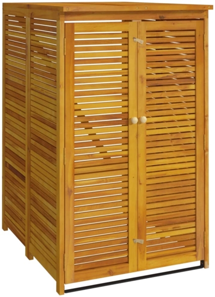 vidaXL Mülltonnenbox für 1 Tonne 70x89x117 cm Massivholz Akazie 360027