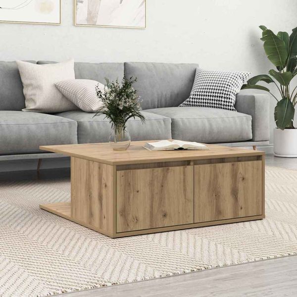 vidaXL Couchtisch Artisan-Eiche 80 x 80 x 31 cm Holzwerkstoff 875487