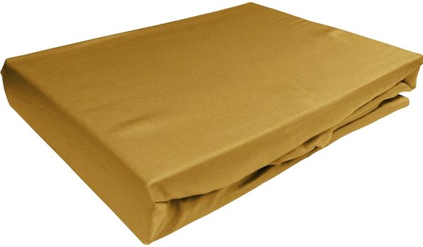 TENCEL™ Lyocell Spannbettlaken gold 120x200cm Höhe 21-30cm