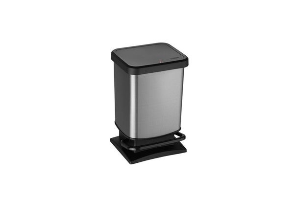 Rotho 'Paso' Treteimer, Kunststoff, 20 Liter, Carbon
