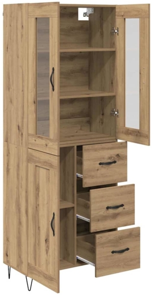 vidaXL Highboard Artisan-Eiche 69,5 x 34 x 180 cm Holzwerkstoff 3402703 Bild 4