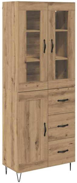 vidaXL Highboard Artisan-Eiche 69,5 x 34 x 180 cm Holzwerkstoff 3402703 Bild 1